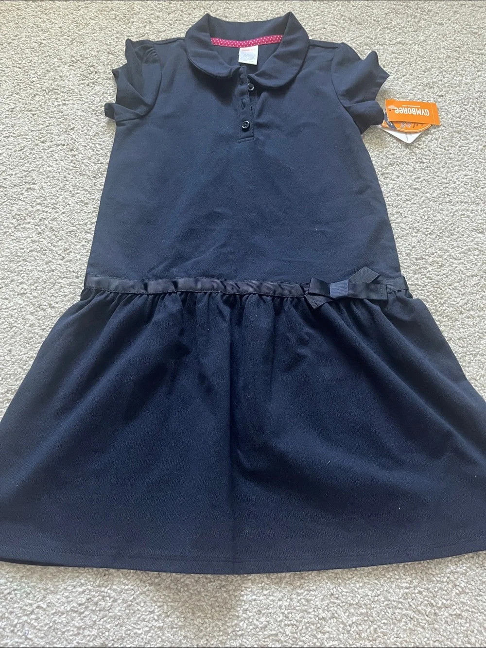 Gymboree Navy Polo Dress with Bow Accent